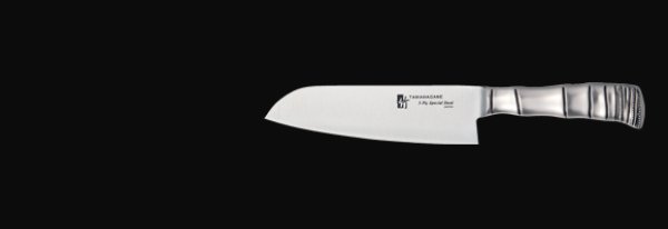 Photo1: TAMAHAGANE Molybdenum Vanadium steel Santoku knife TK bamboo shape any size