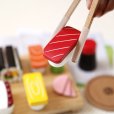 Photo4: Japanese Sushi chopsticks lesson play house set for kids