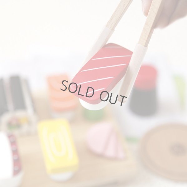 Photo4: Japanese Sushi chopsticks lesson play house set for kids