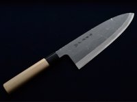 Sakai takayuki Japanese knife Tokujou Yasuki white-2 steel Sake kiri kurouchi salmon any size