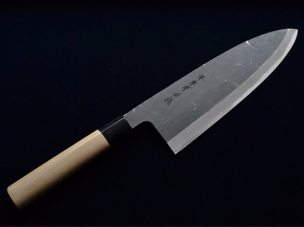 Photo1: Sakai takayuki Japanese knife Tokujou Yasuki white-2 steel Sake kiri kurouchi salmon any size