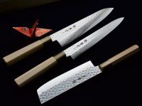 SAKAI TAKAYUKI Damascus 45 layers hammered in alloy steel any type