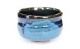 Photo12: Mino ware pottery Japanese tea ceremony bowl Matcha chawan blue namako ao tsutsu