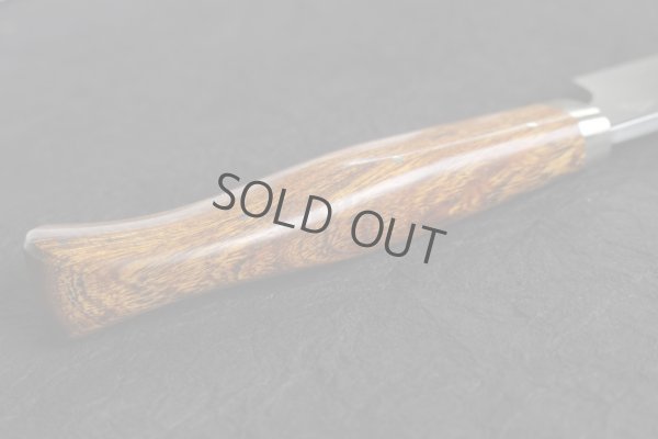 Photo15: SAKAI TAKAYUKI Limited Edition Sugihara Handle Ginsan Yasuki silver-3 steel Suminagashi Kiritsuke Sashimi 300mm