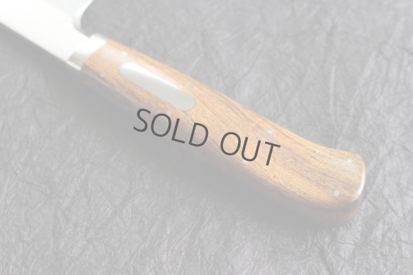 Photo14: SAKAI TAKAYUKI Limited Edition Sugihara Handle Ginsan Yasuki silver-3 steel Suminagashi Kiritsuke Sashimi 300mm