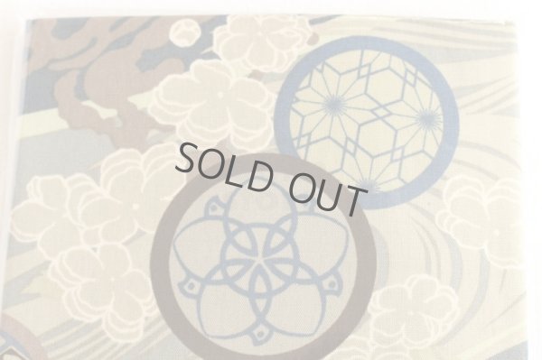 Photo7: Japanese floor pillow cushion cover zabuton cotton Hokusai miyabi 55 x 59cm