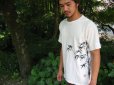 Photo4: Natural and Hand dyes Mitsuru unisexed T-shirt made in Japan Bamboo hand-painted (4)