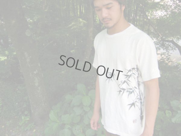 Photo4: Natural and Hand dyes Mitsuru unisexed T-shirt made in Japan Bamboo hand-painted