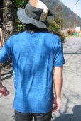 Photo3: Natural and Hand dyes Mitsuru unisexed T-shirt made in Japan tree indigo (3)