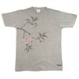 Photo1: Natural and Hand dyes Mitsuru unisexed T-shirt made in Japan cherry kakishibu (1)