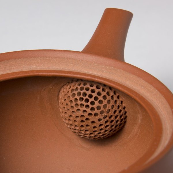 Photo4: Tokoname tea pot kyusu Jinsui Kiwami shudei red komaru 200ml