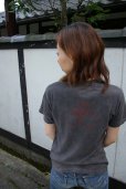 Photo2: Natural and Hand dyes Mitsuru unisexed T-shirt made in Japan three rabbits (2)
