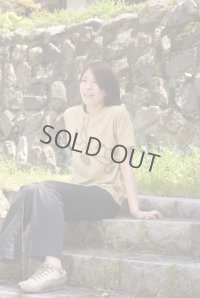 Natural and Hand dyes Mitsuru unisexed T-shirt made in Japan karakusa