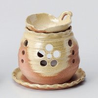 Tokoname ware Japanese green tea aroma Tea Incense Burner Yaki leaf