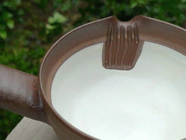 Photo3: Kiyomizu Kyoto kumagai pottery tea pot kyusu yakishime