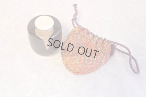 Photo7: Kiyomizu Kyoto porcelain Japanese tea ceremony chaire tea caddy tatsumura kire