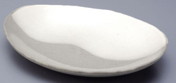 Photo1: Shigaraki pottery Japanese Serving oval plate Hakusui 25cm