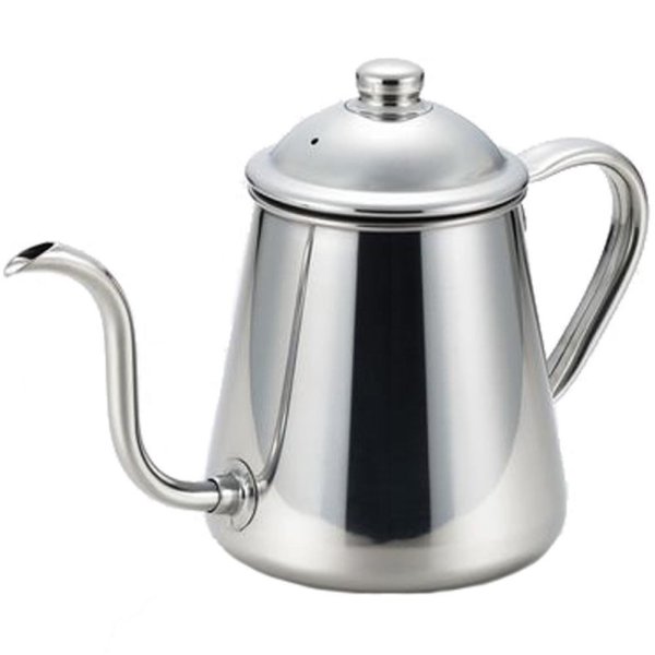 Photo1: Takahiro Japanese drip coffee stainless kettle 0.9L made in Japan