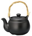 Photo10: Tokoname Dobin Japanese tea kettle black heat resistance pottery 1100ml