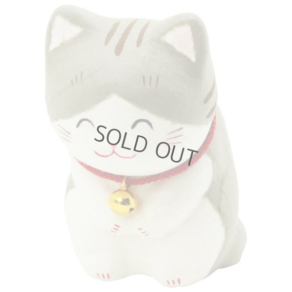 Photo2: Japanese Washi Paper craft bow Mike neko cat H10.5cm any color