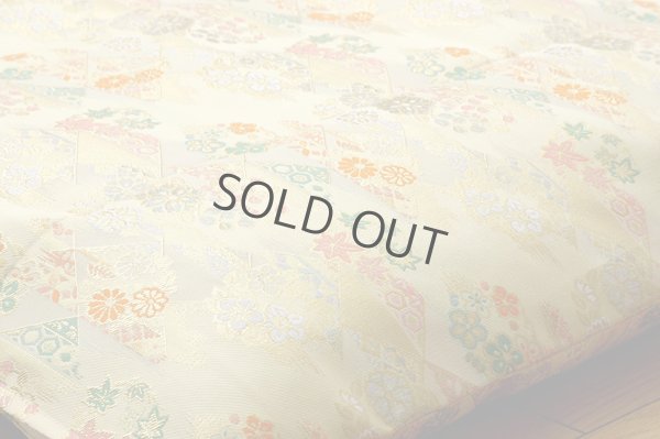 Photo10: Japanese floor pillow cushion cover polyester brocade Kinran