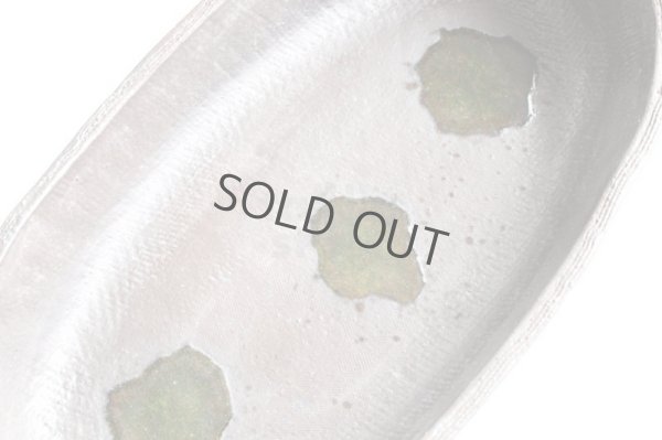 Photo9: Ikebana Suiban Vase Shigaraki Japanese pottery nanban kushime oval kaki W34cm