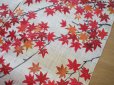 Photo3: Noren Japanese Doorway Curtain waza kyoto utage Autumn leaves linen 88 x 150 cm