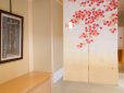 Photo6: Noren Japanese Doorway Curtain waza kyoto utage Autumn leaves linen 88 x 150 cm