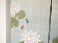 Photo5: Noren Japanese Doorway Curtain waza kyoto ajisai hydrangea linen 88 x 150 cm