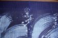 Photo9: Kyoto Noren SB Japanese batik door curtain Aranami Wave indigo 88cm x 150cm