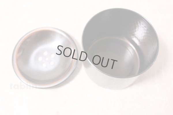 Photo4: Japanese pure copper Kensui Bowl for Used tea leaves, Tea ceremony