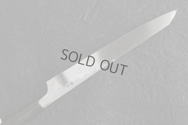 Photo14: SAKAI TAKAYUKI Seiryu Japanese Damascus Aonikou Blue-2 steel Yanagiba sashimi Kengata