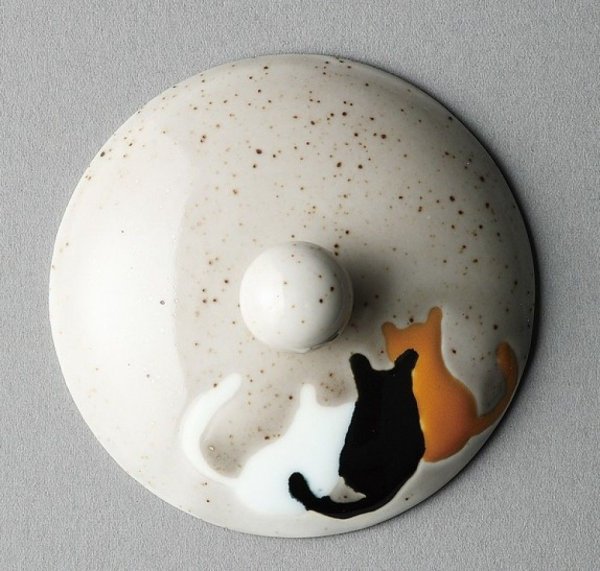 Photo2: Hasami Porcelain Glass Japanese tea pot cat S type strainer 375ml