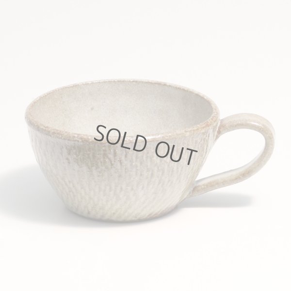 Photo1: Shigaraki sd Japanese pottery tea mug coffee cup unofu wide 360 ml