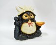 Photo1: Shigaraki pottery Japanese Tanuki Raccoon Dog anger Oni kabuto sake H24.5 cm (1)