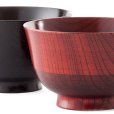 Photo3: Japanese Yamanaka Urushi lacquer soup bowl wan zelkova wood D11.5cm set of 2 (3)