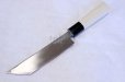Photo9: Okeya Yasuki white-2 steel Japanese eel knife Unagi saki kanto type any size