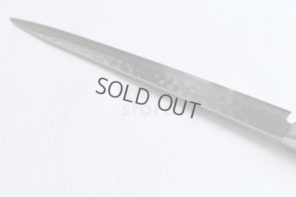 Photo6: SAKAI TAKAYUKI hammered Damascus 17 Layer VG10 Sujihiki slicer knife 240mm