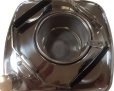 Photo8: Sugiyama cube flat shape Stainless Steel Kettle tea pot 1.6L