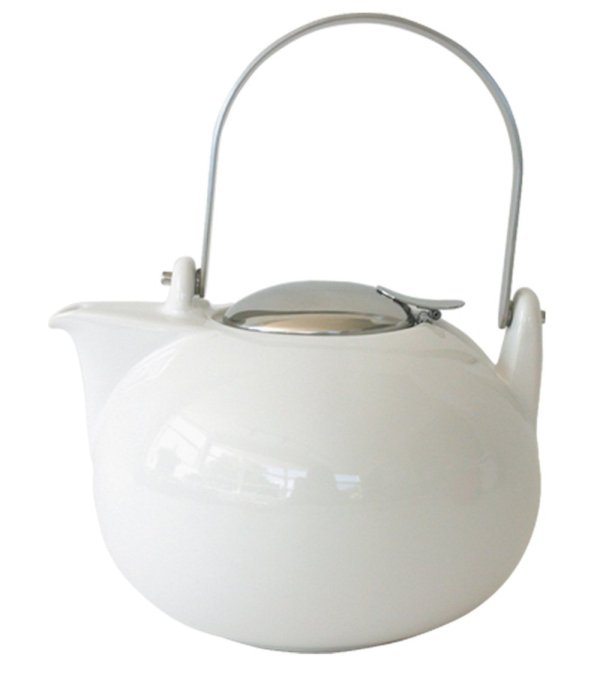 Photo4: Japanese ceramics Dobin tea pot ZEROJAPAN white 1350ml