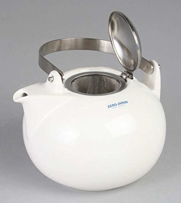 Photo2: Japanese ceramics Dobin tea pot ZEROJAPAN white 1350ml