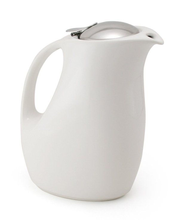 Photo2: Japanese ceramics retro tea pot ZEROJAPAN white M 750 ml 