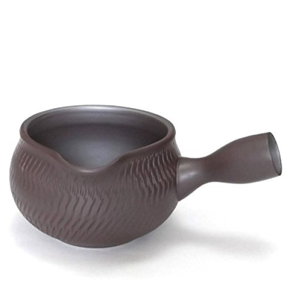 Photo2: Banko Japanese tea pot Yusamashi shidei carved 350ml