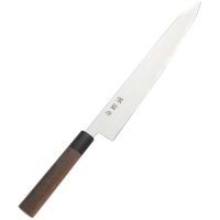 Kikumori Sakai molybdenum vanadium steel Wa Sujihiki slicer knife rose wood 270mm