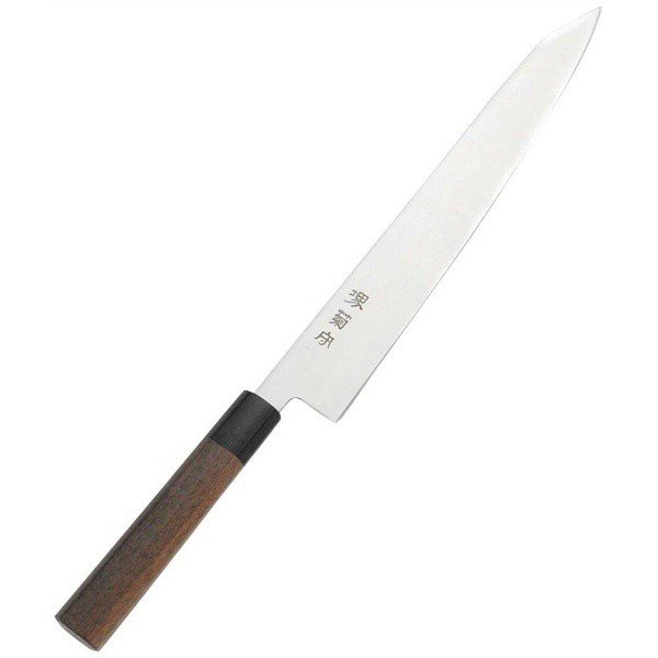 Photo1: Kikumori Sakai molybdenum vanadium steel Wa Sujihiki slicer knife rose wood 270mm