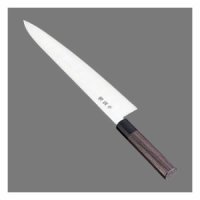 Kikumori Sakai molybdenum vanadium steel Wa Santoku knife rose wood 170mm