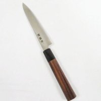 Kikumori Sakai molybdenum vanadium steel Wa petty knife rose wood 150mm