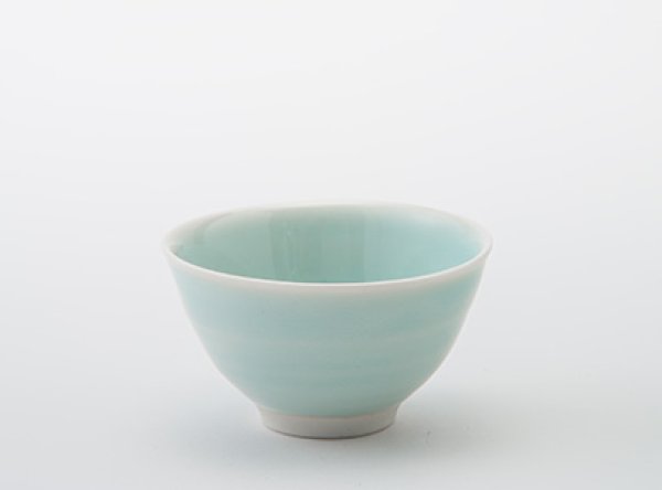 Photo5: Hasami porcelain Japanese kyusu tea cup set Seiji light blue glaze