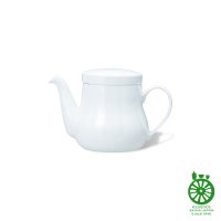 Hasami Porcelain Japanese tea pot white ceramic torso 580ml