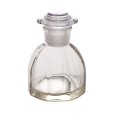 Photo1: Japanese Soy Sauce Dispenser Bottle Hirota glass octagonal amber 50ml (1)